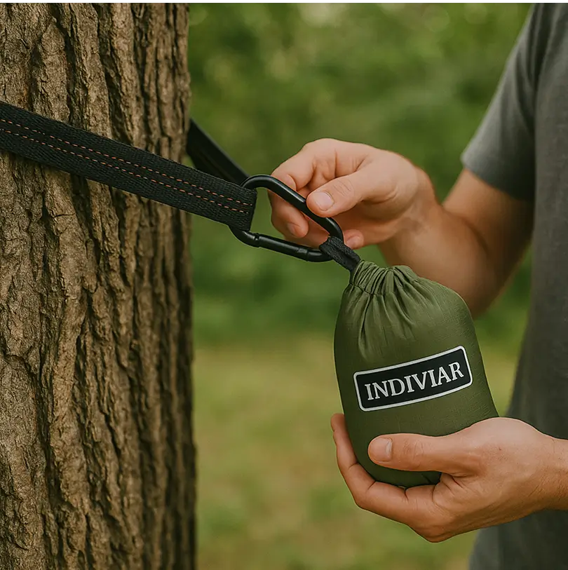 Camping Hammock with Mosquito Net Reversable