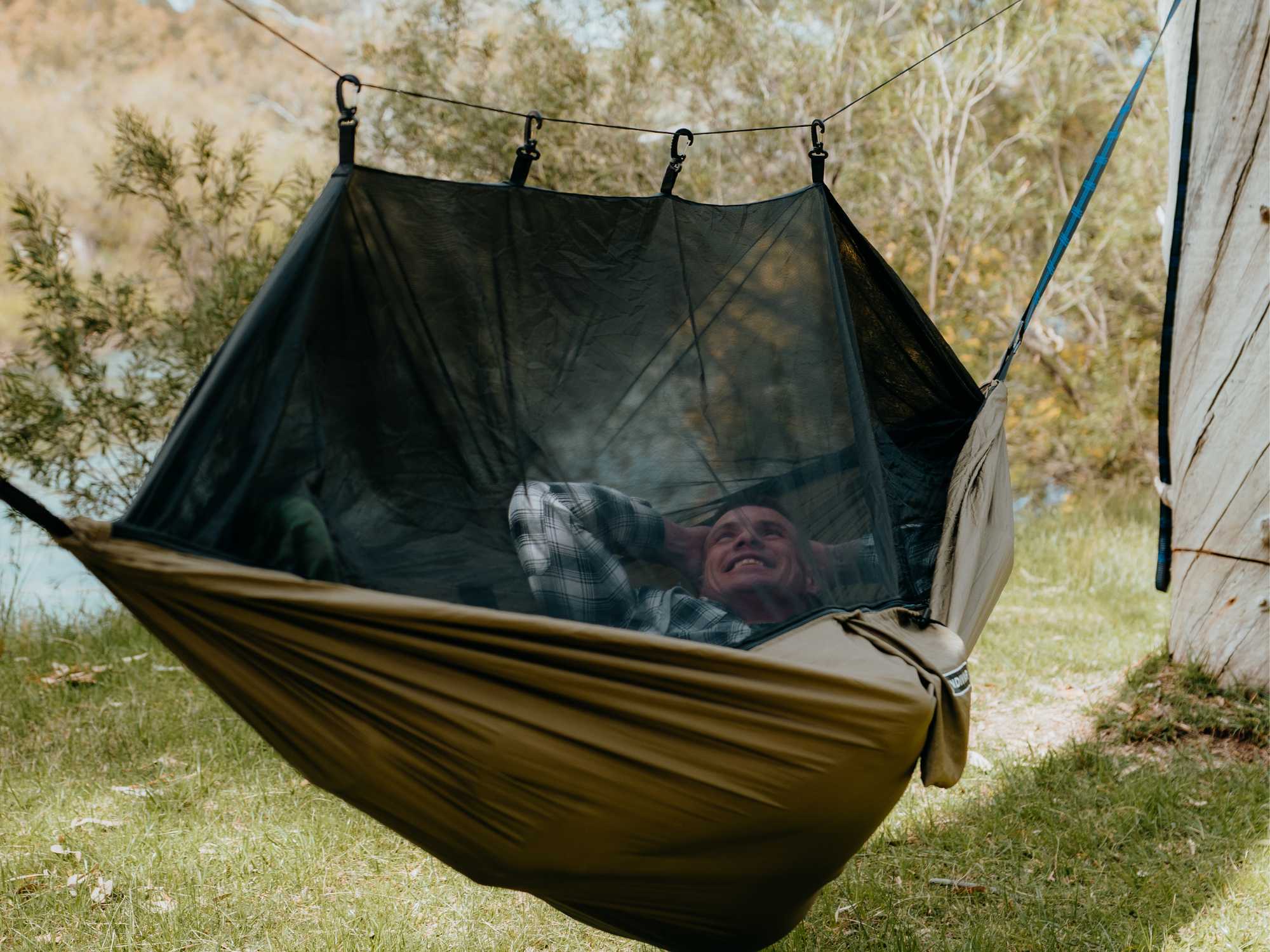 2-in-1 Camping Hammock with Built-In Mosquito Net