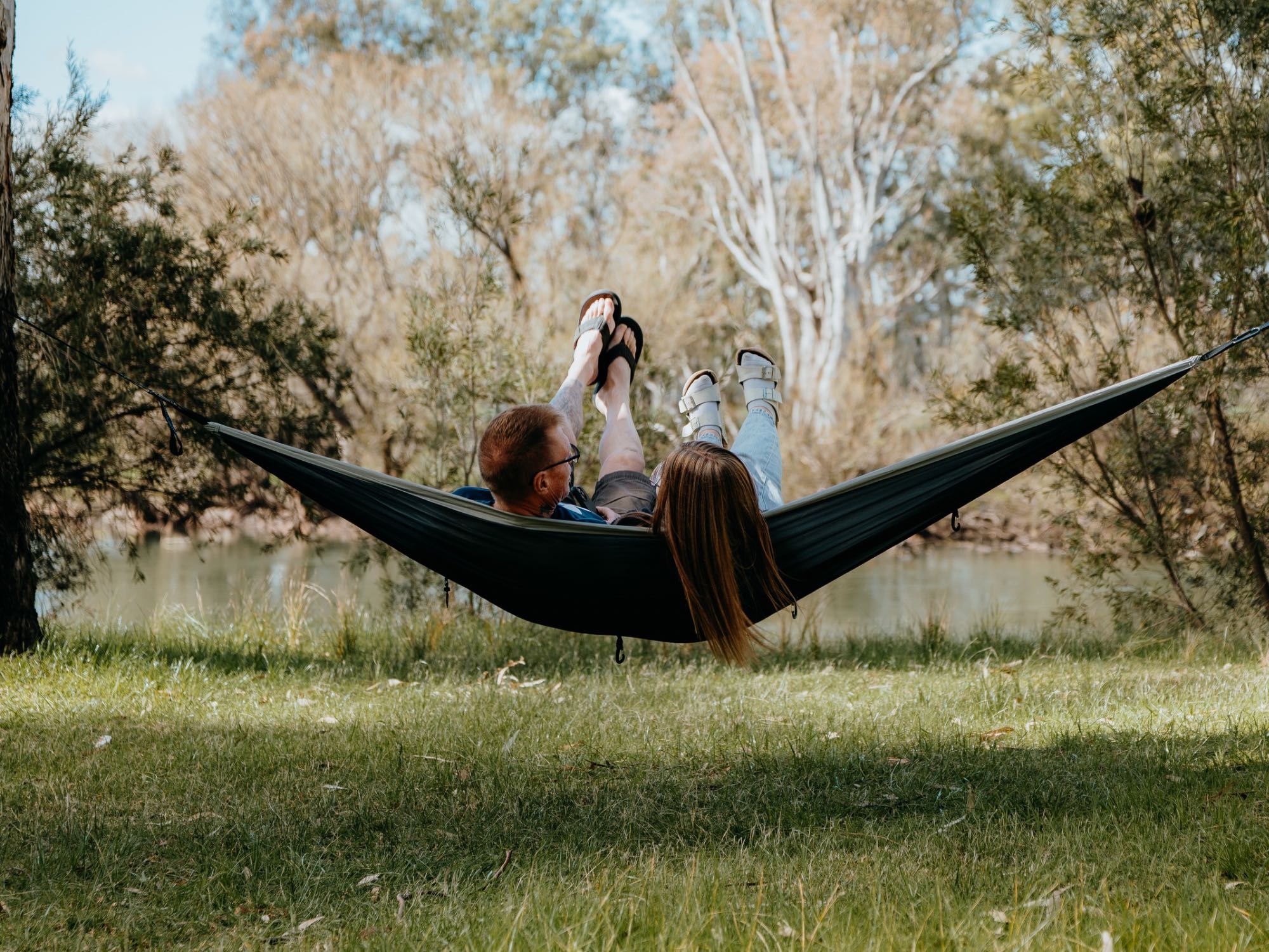 2-in-1 Camping Hammock with Built-In Mosquito Net